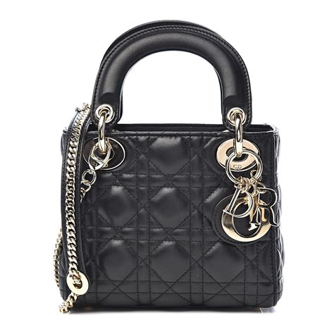 lady dior black lambskin|lady dior mini bag sale.